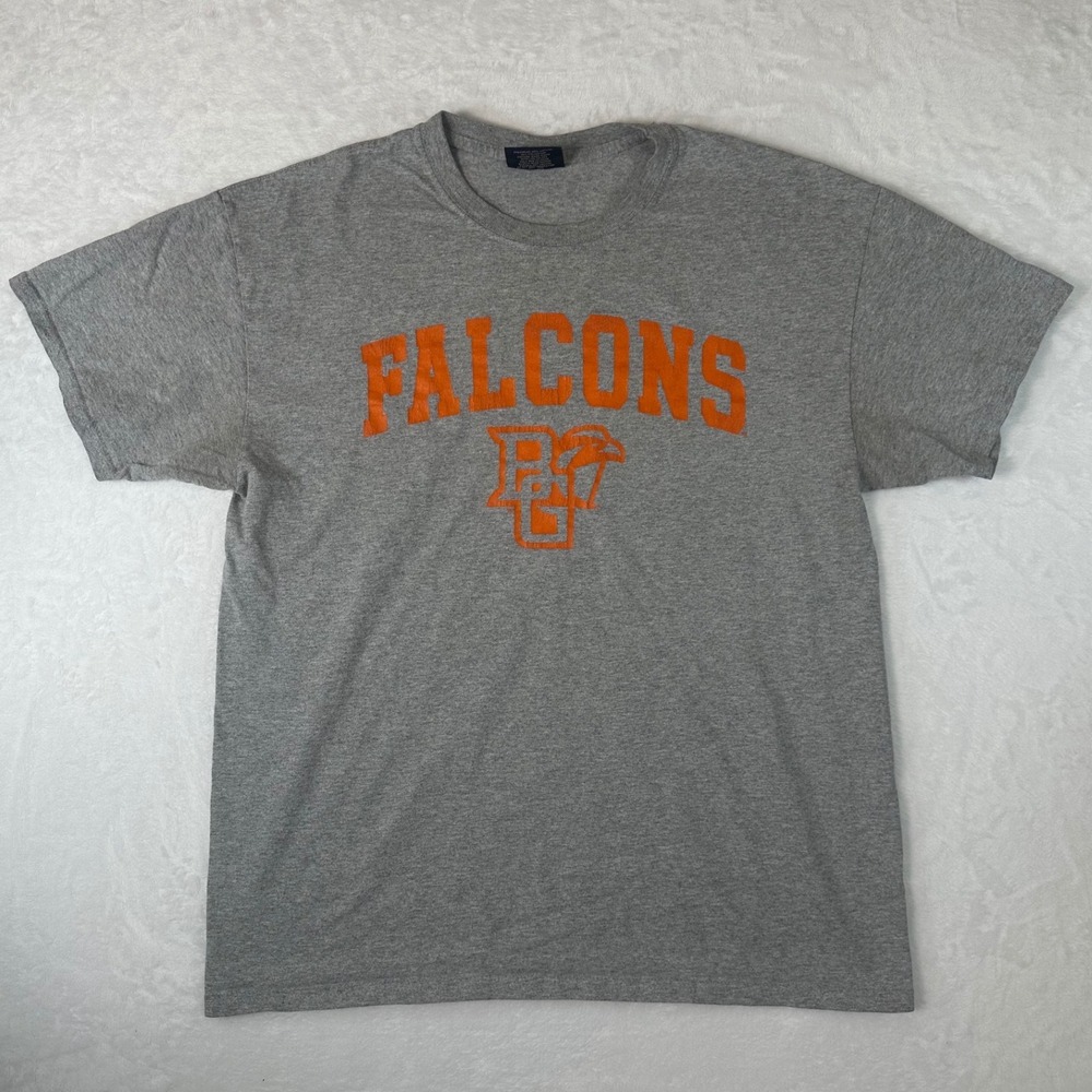 MV Sport Bowling Green Falcons T-Shirt Mens Large Gray BGSU NCAA Graphic Tee